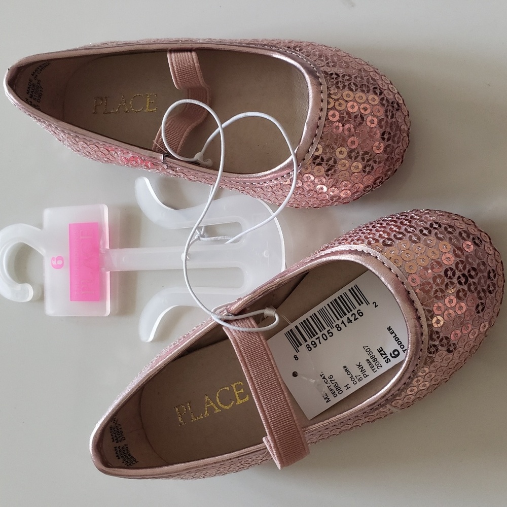 NWT CHILDREN'S PLACE Pink Ballerina Shoes - Picture 2 of 3